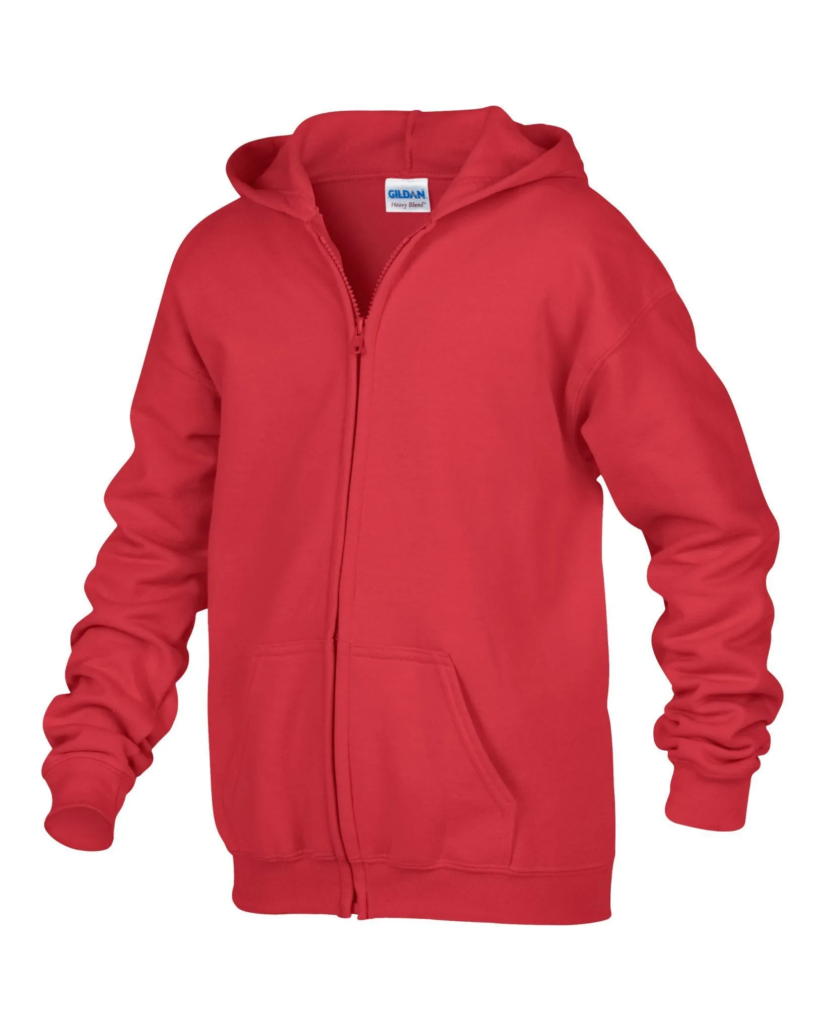 18600B Gildan Youth Heavy Weight Zip Hoodie