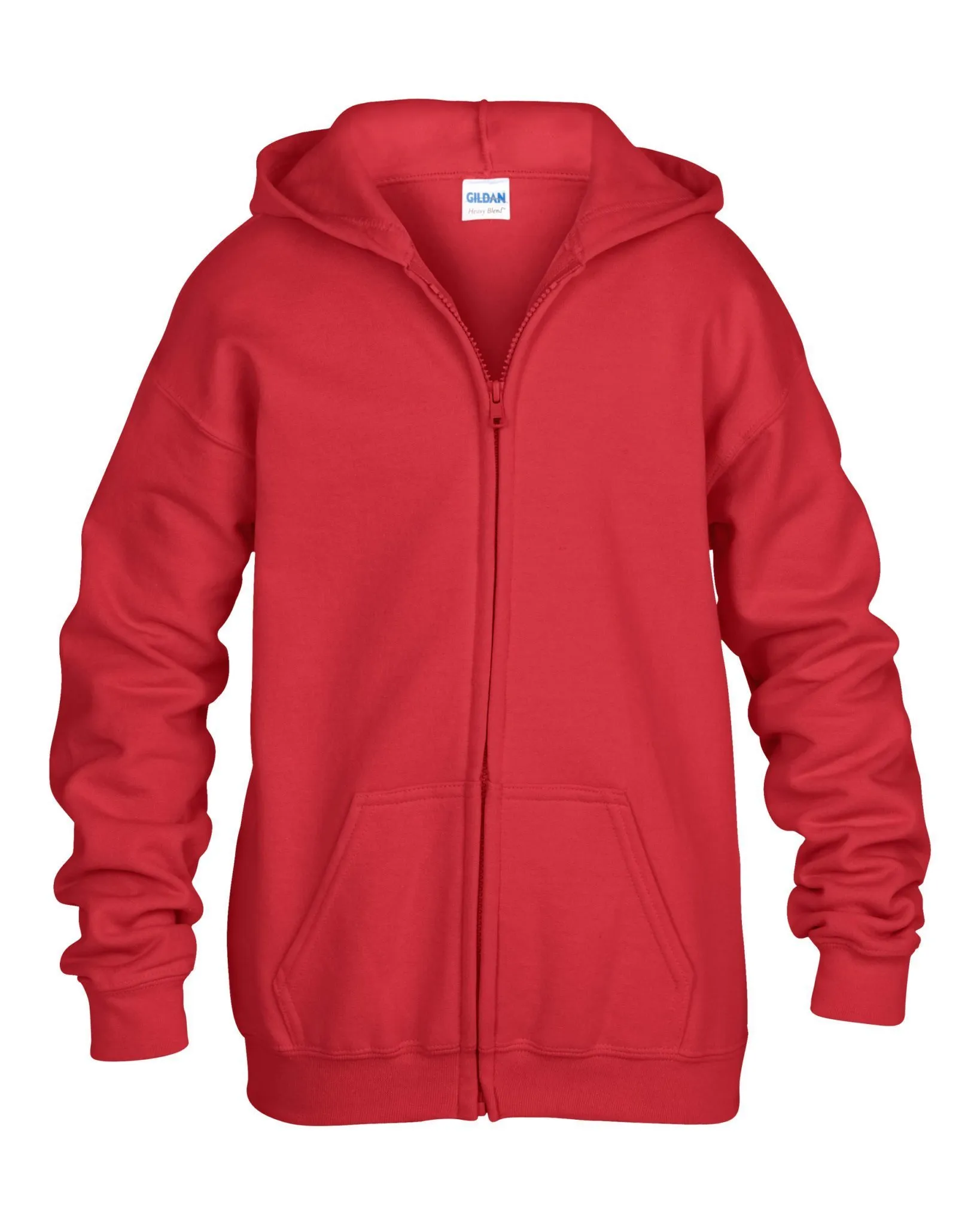 18600B Gildan Youth Heavy Weight Zip Hoodie