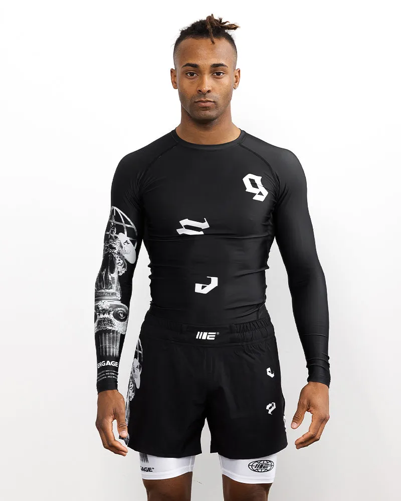 Athena 2-in-1 Fight Shorts - Black