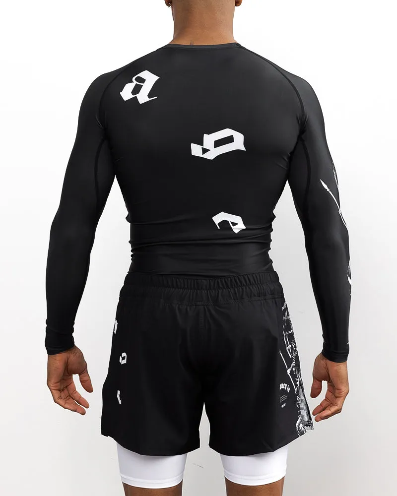 Athena 2-in-1 Fight Shorts - Black
