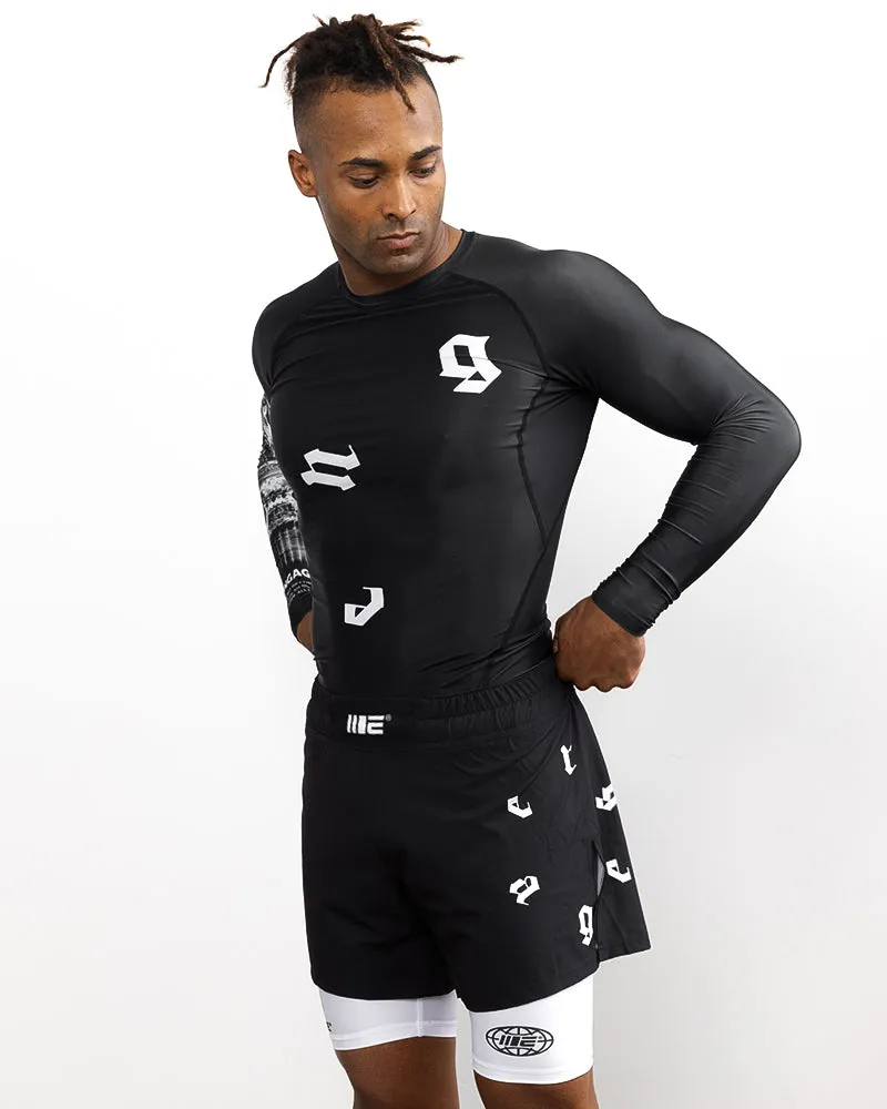 Athena 2-in-1 Fight Shorts - Black