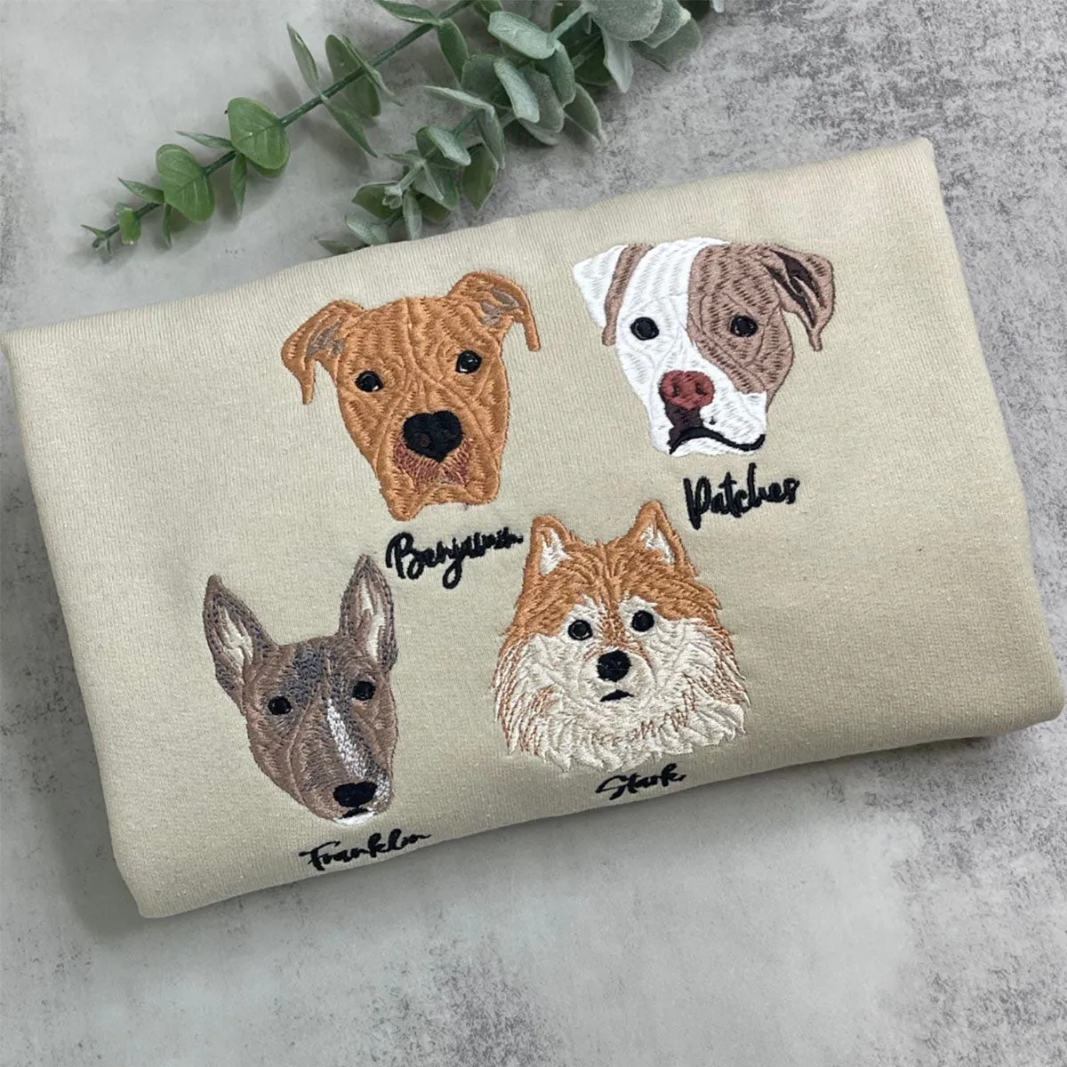 Australian Shepherd Sweatshirt or Hoodie, Custom Embroidered Gift from Photo Name