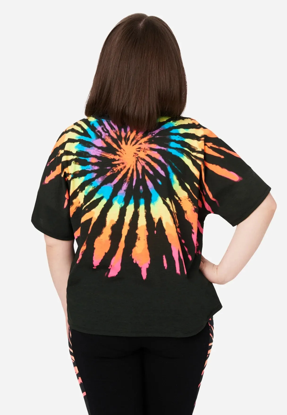 Boxy Dye Effect Short Sleeve Tee