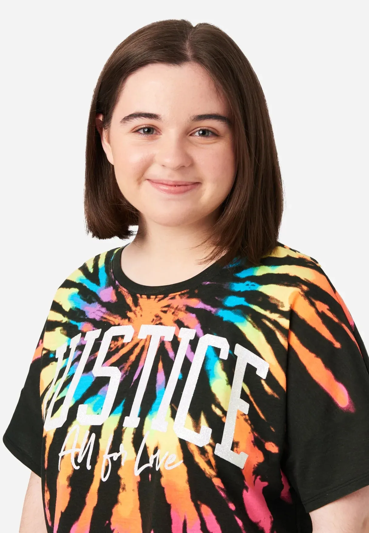Boxy Dye Effect Short Sleeve Tee