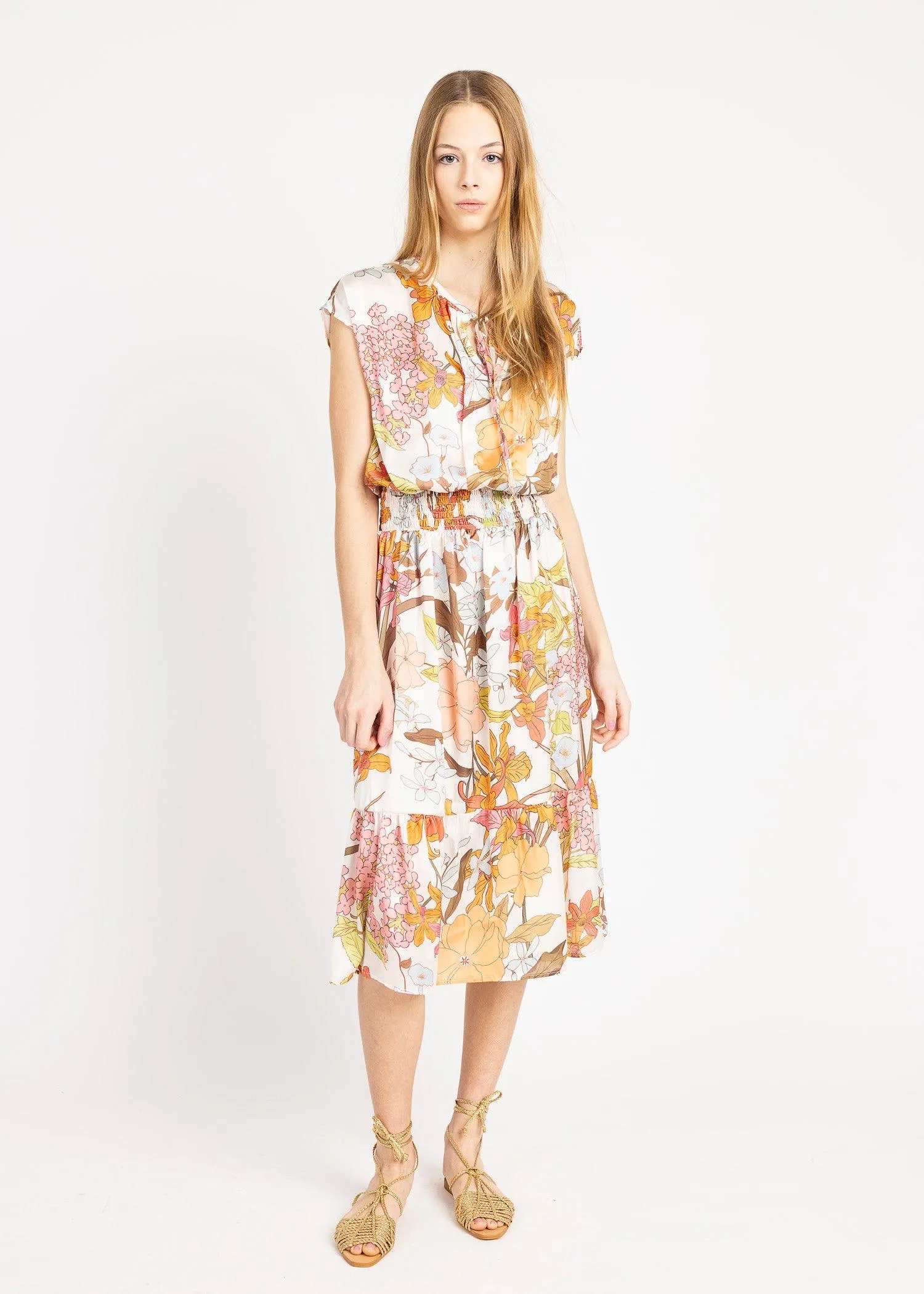 BRYSON 3/4 DRESS print