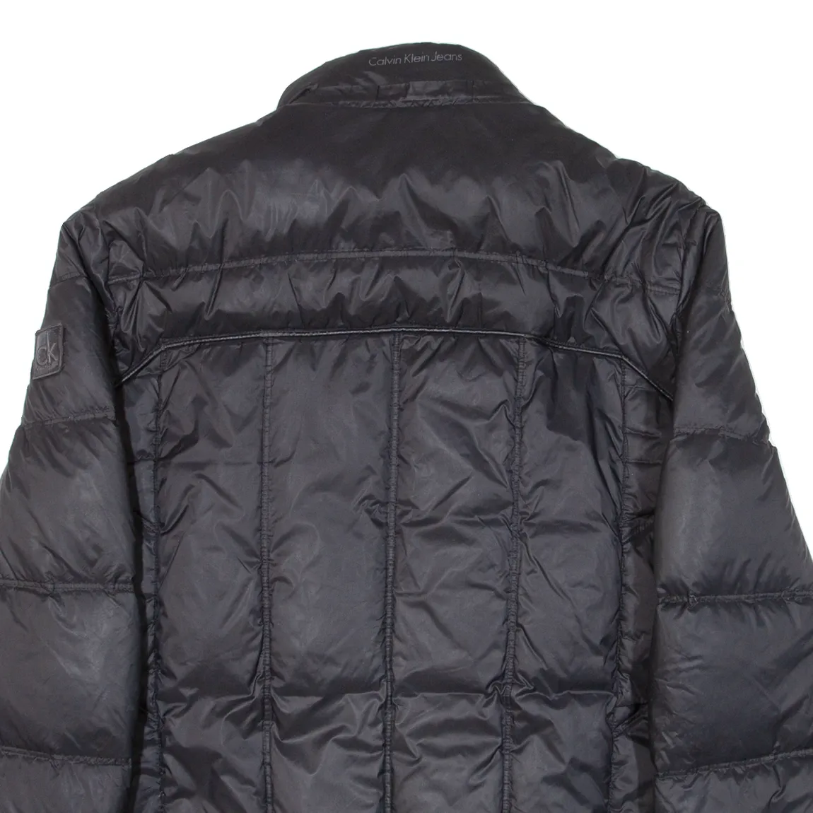 CALVIN KLEIN JEANS Insulated Mens Puffer Jacket Black Nylon L