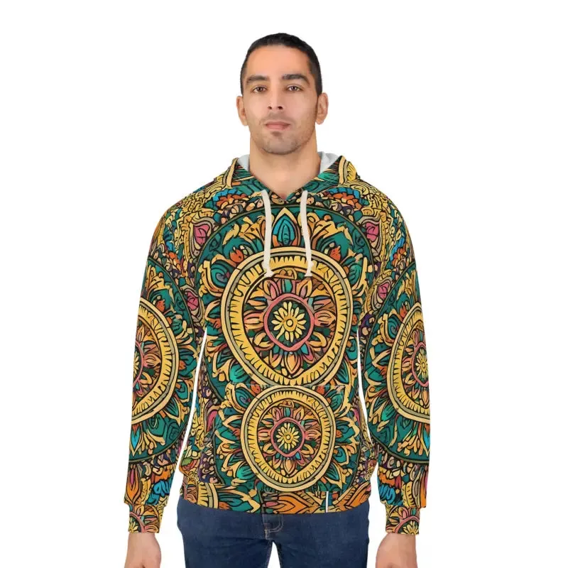 Colorful Indian Pattern Pullover Hoodie
