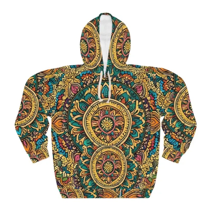 Colorful Indian Pattern Pullover Hoodie