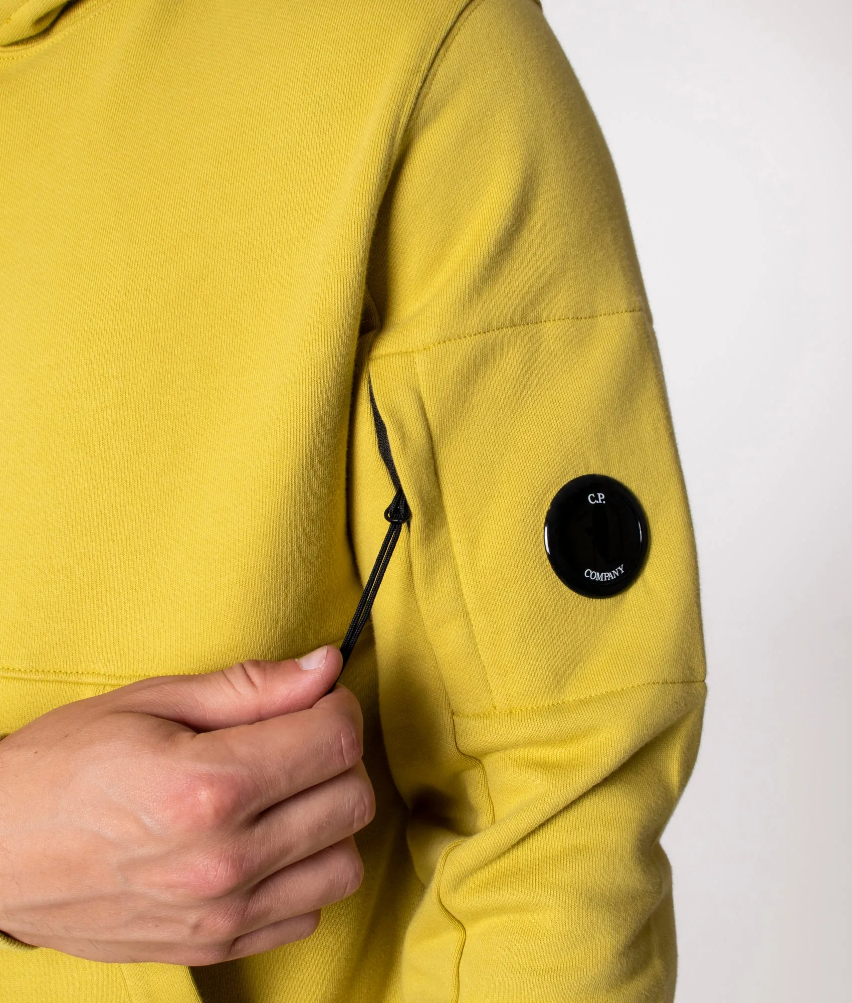 Diagonal Raised Fleece Hoodie