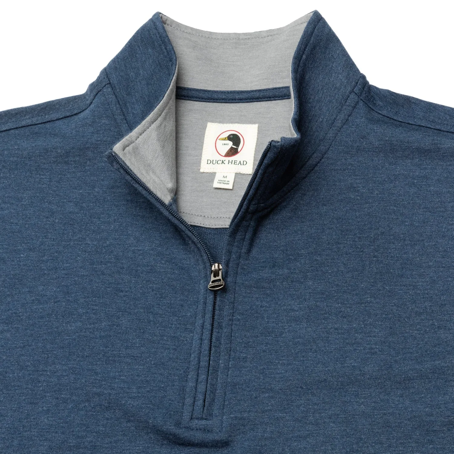 Dunmore 1/4 Zip Pullover- Royal Navy Heather