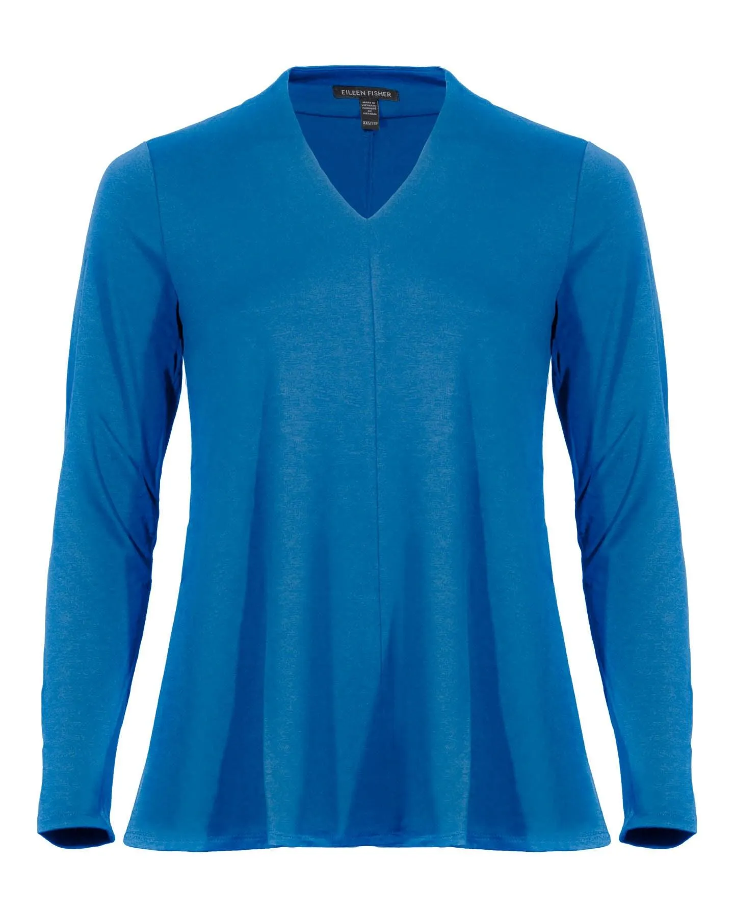 Eileen Fisher Fine Jersey V-Neck Top Jewel