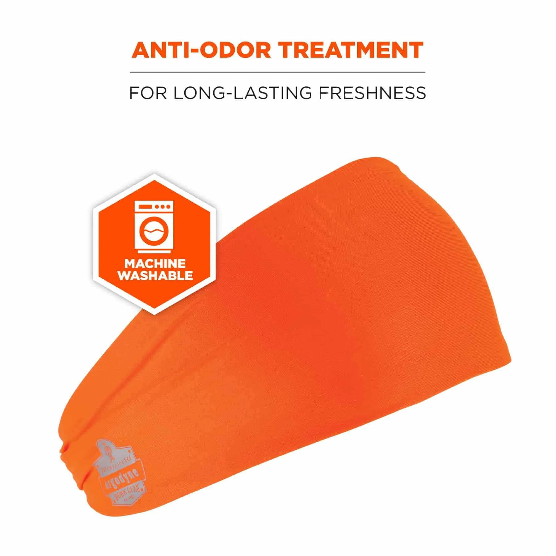 Ergodyne 12704 6634  Orange Cooling Headband - Performance Knit