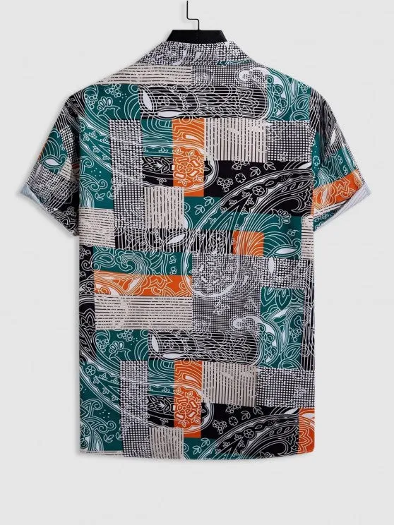 Floral Pattern Shirt And Shorts