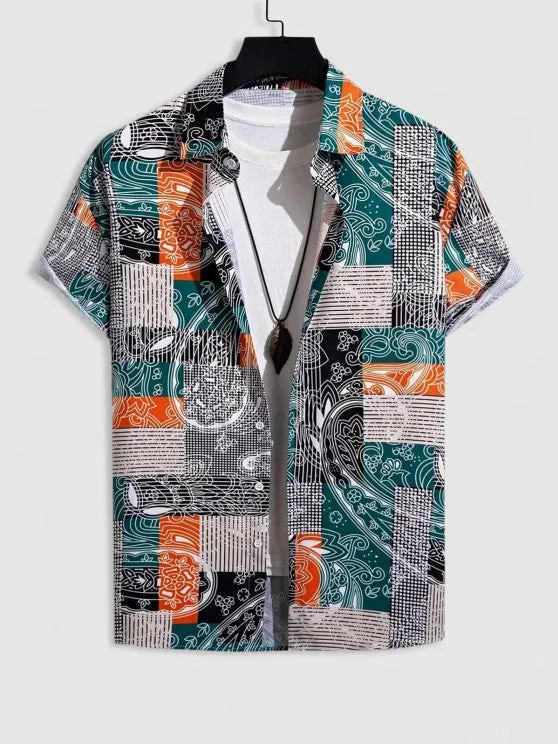 Floral Pattern Shirt And Shorts