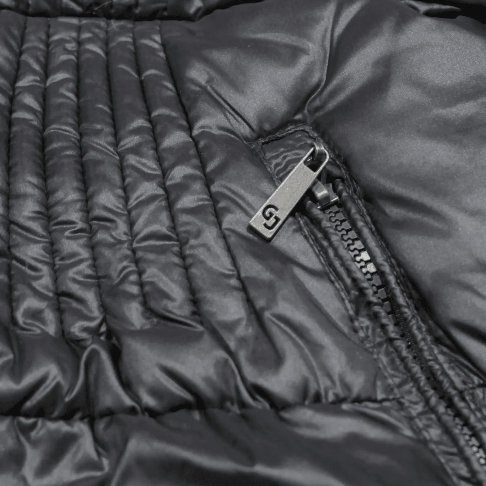 GAUDI JEANS Insulated Puffer Coat Black Nylon Womens L