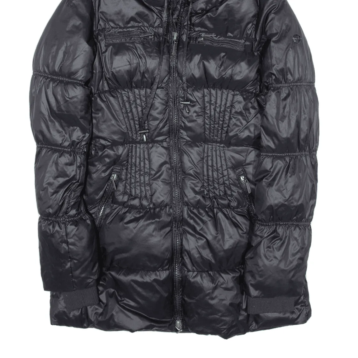 GAUDI JEANS Insulated Puffer Coat Black Nylon Womens L