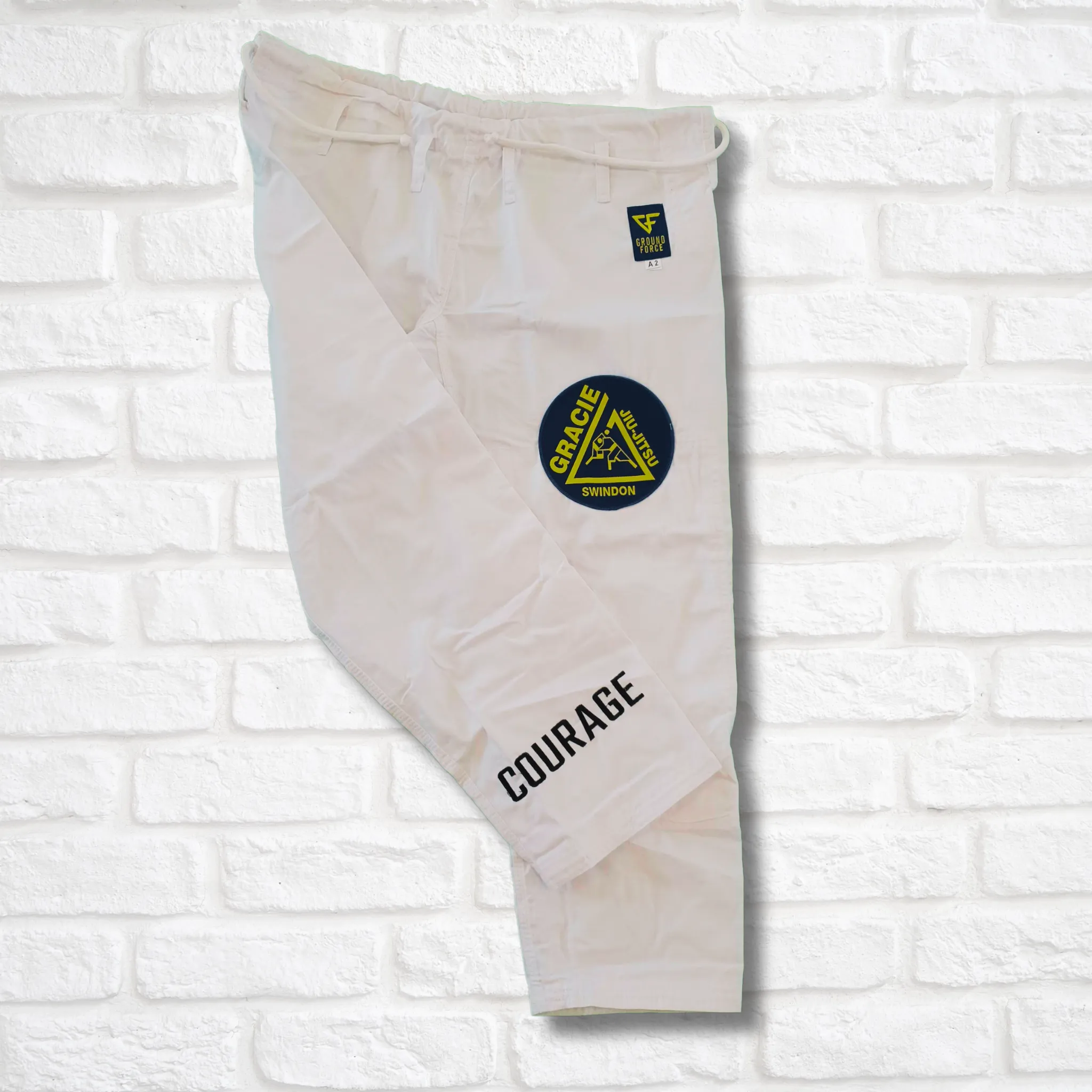 Gracie Swindon / Ground Force Adults Courage V1 Lightweight GI - White (pick-up only)