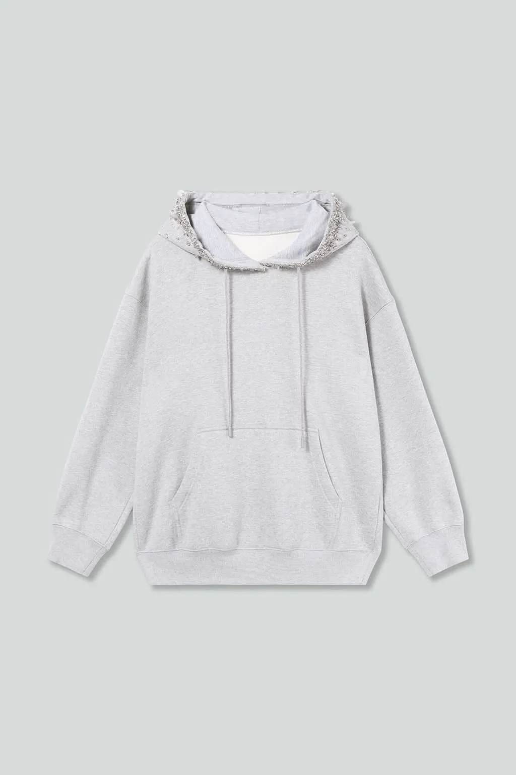 Hoodie with Beaded Embellishment