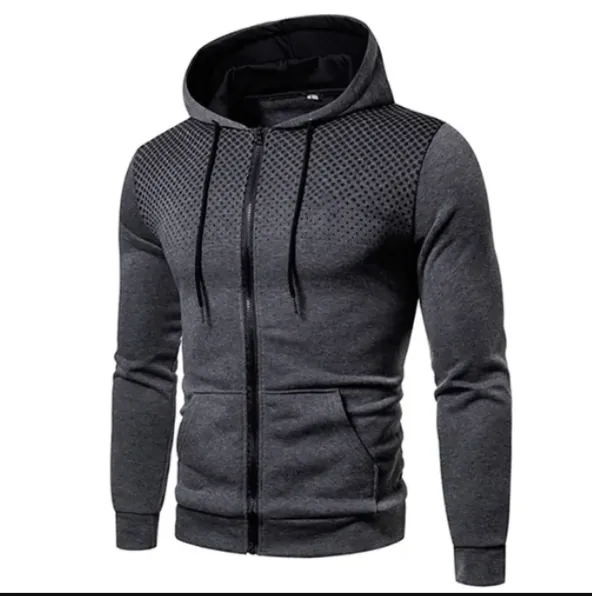 Mens Lightweight Zipped Up Hoodie