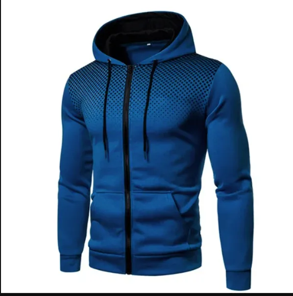Mens Lightweight Zipped Up Hoodie