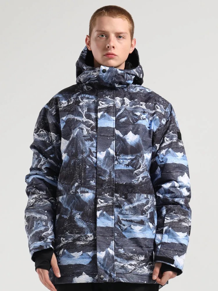 Men's Ski Suit Jacket Single And Double Board Windproof And Waterproof Cotton Suit Cotton Trousers Ski Suit