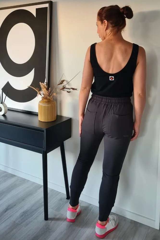 Moke Violet Pants Charcoal