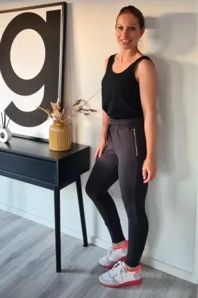 Moke Violet Pants Charcoal