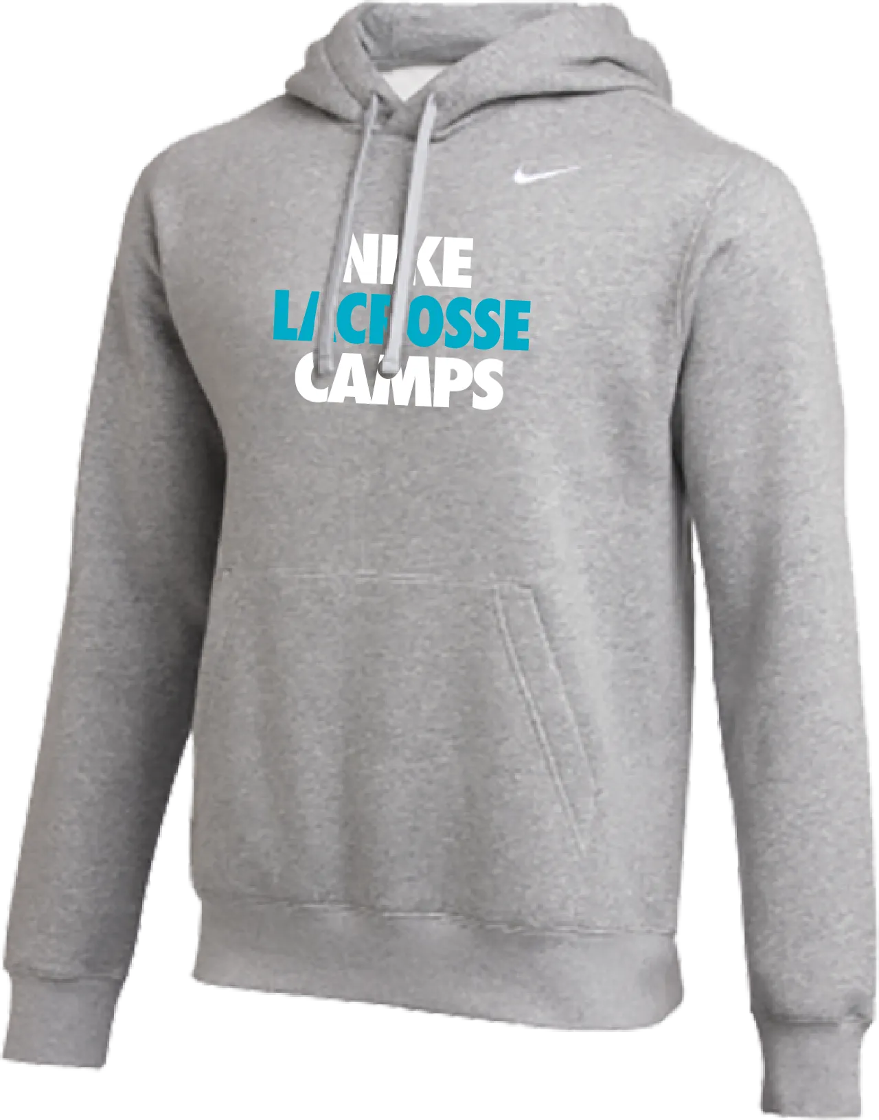 Nike Lacrosse Camps Club Fleece Pullover Hoodie - Heather Grey