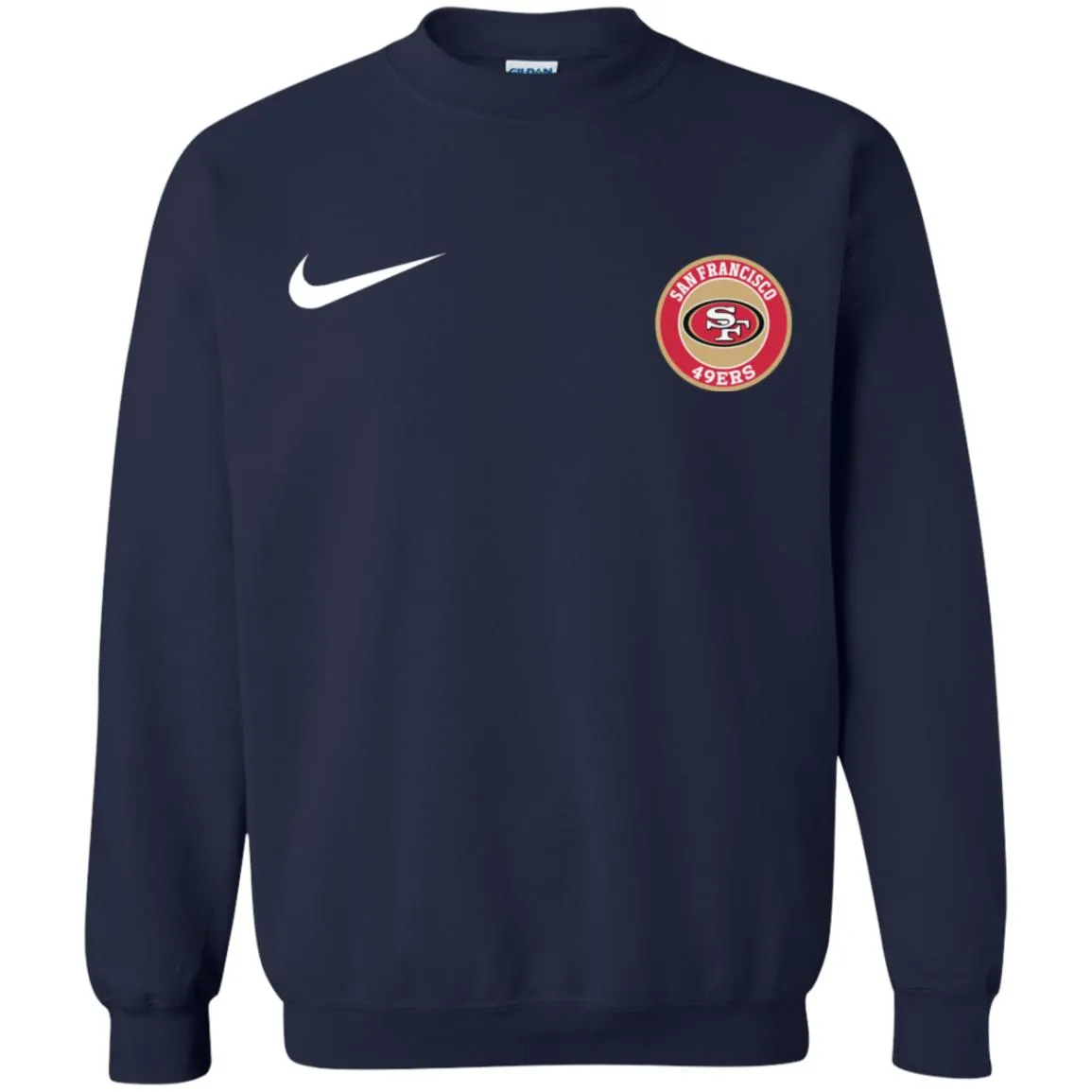 Nike San Francisco 49ers Nfl Football Unisex Crewneck Pullover Sweatshirt