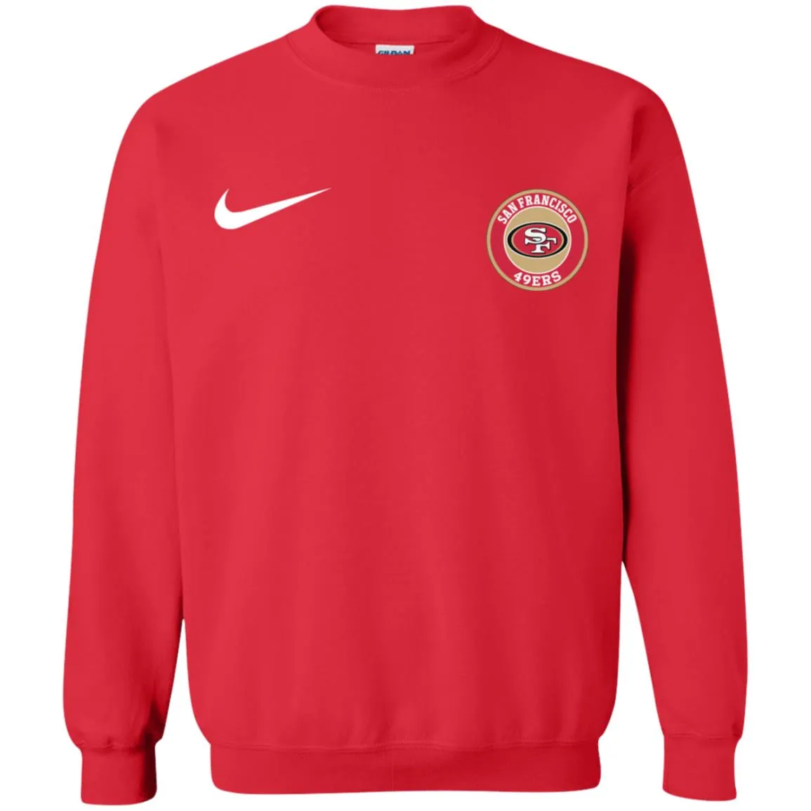 Nike San Francisco 49ers Nfl Football Unisex Crewneck Pullover Sweatshirt
