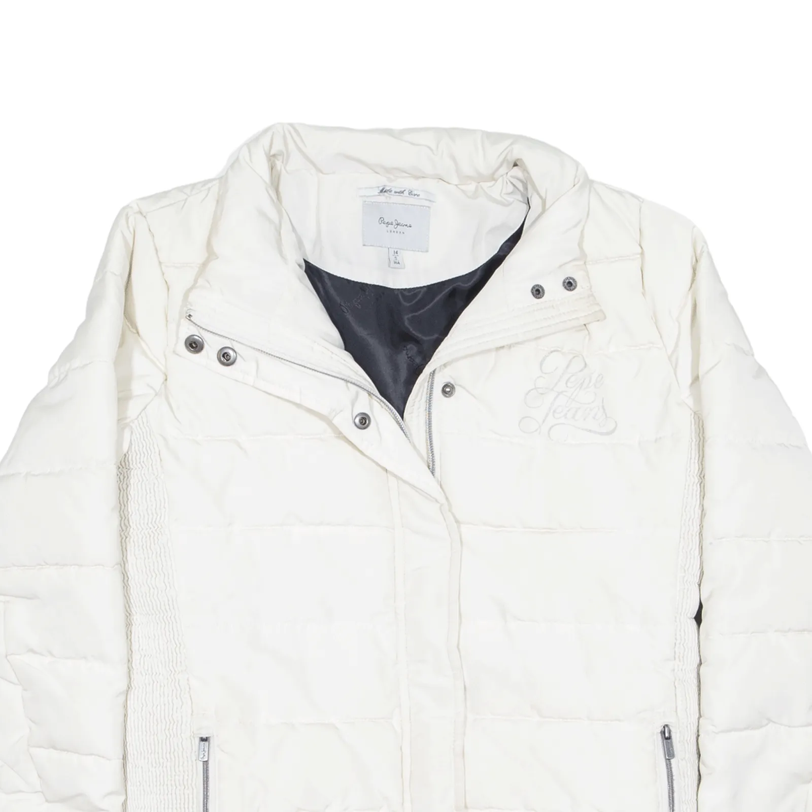 PEPE JEANS Down Insulated Jacket White Girls 14Y