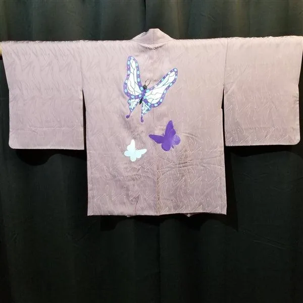 "Butterflies" Vintage Painted Haori