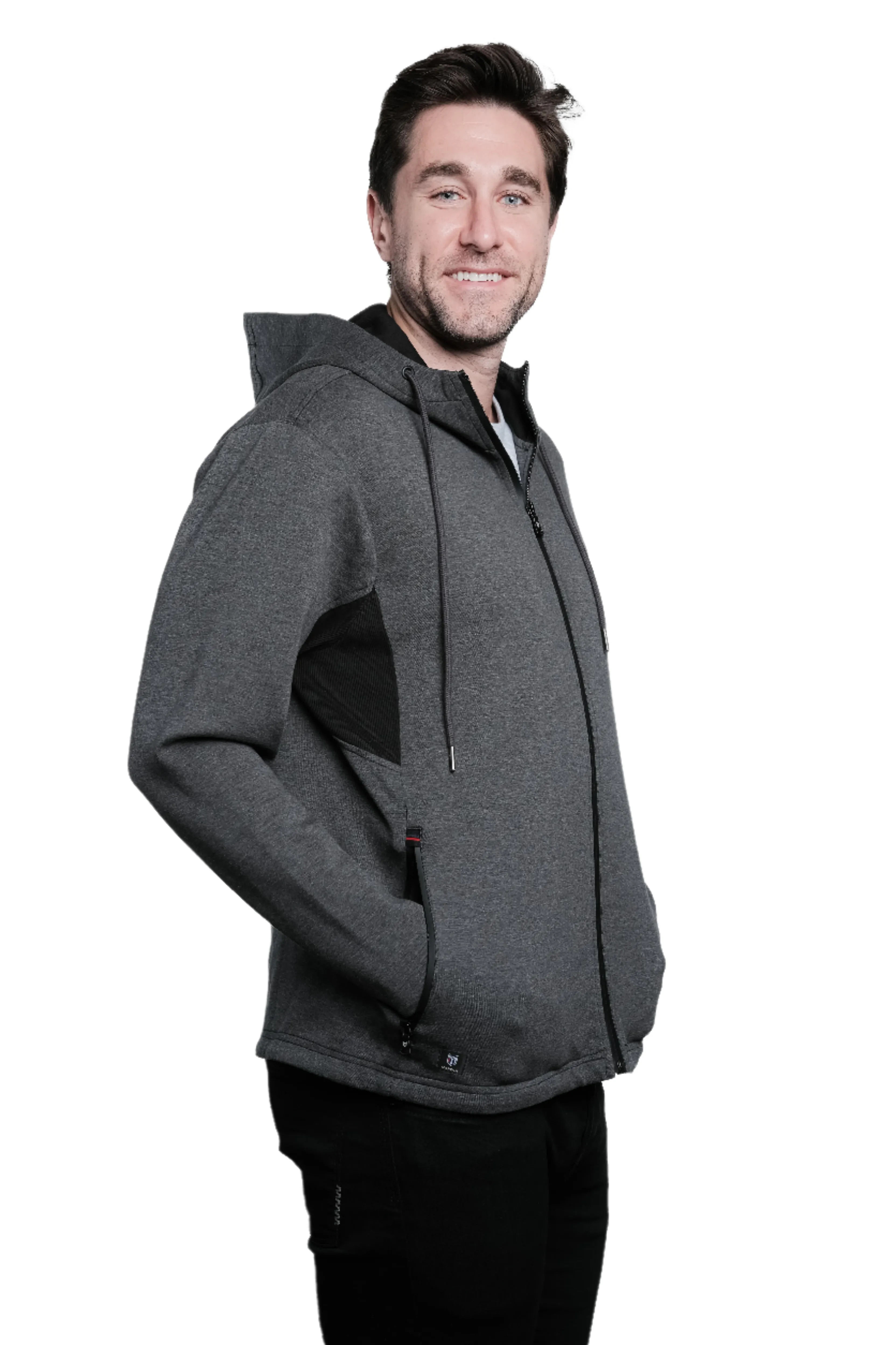 Regional Grey/Black Men's Full Zip Hoodie