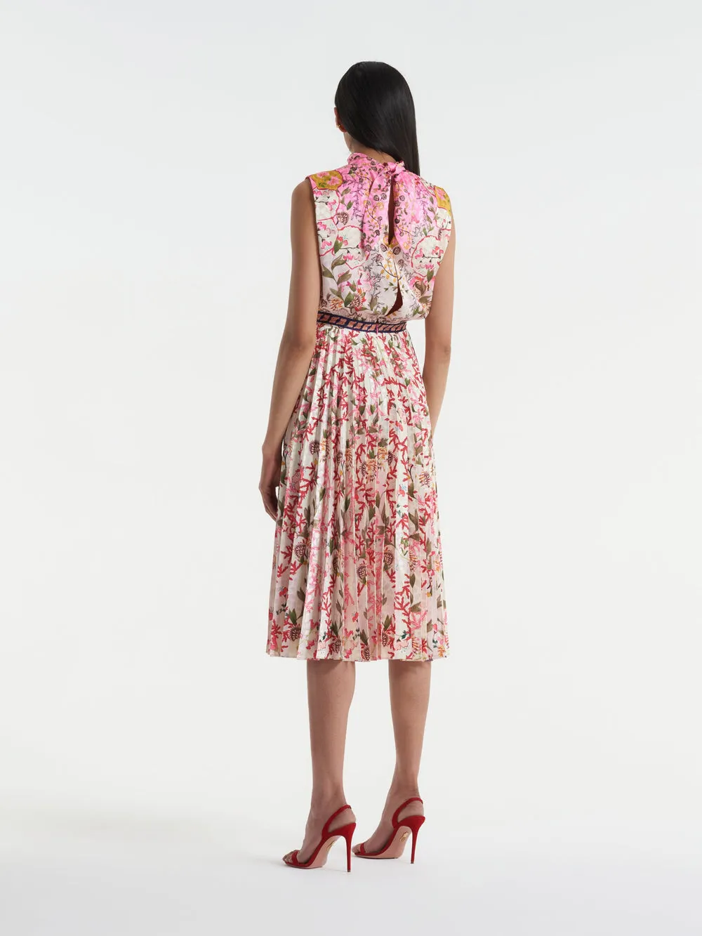 Saloni Fleur E Dress In Sea Cove