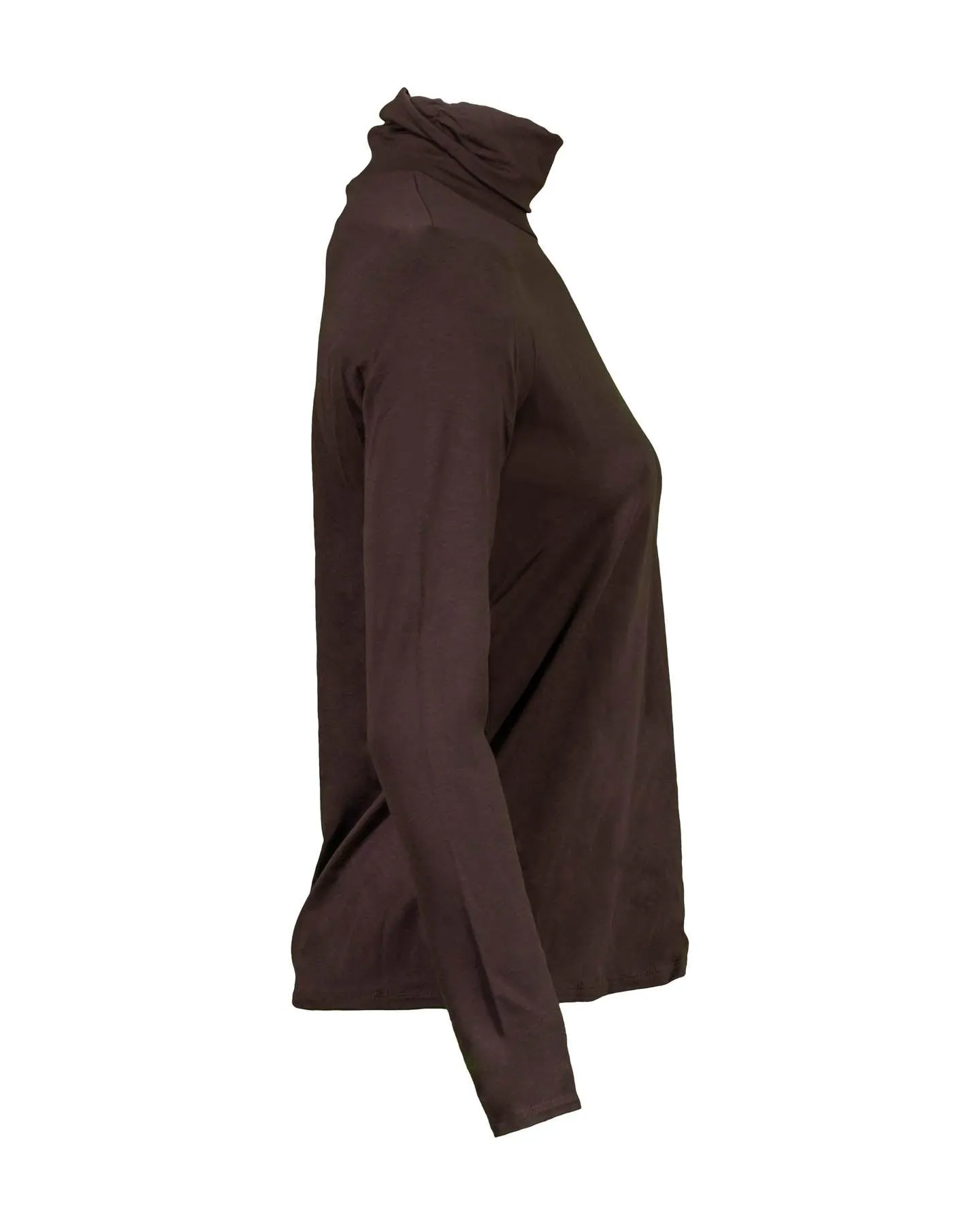 Scrunch Neck Top Brown