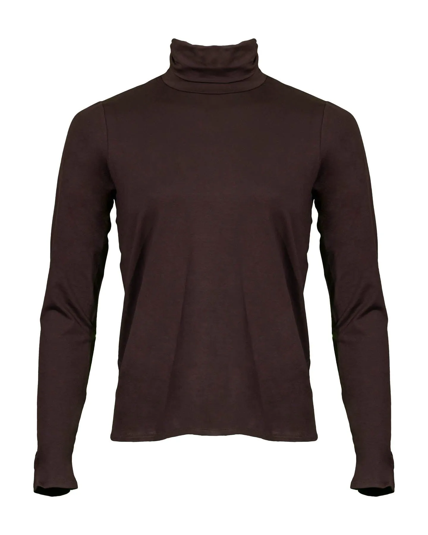 Scrunch Neck Top Brown