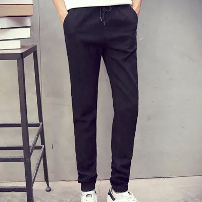 Slim Fit Destressed Jogger Denim Jeans