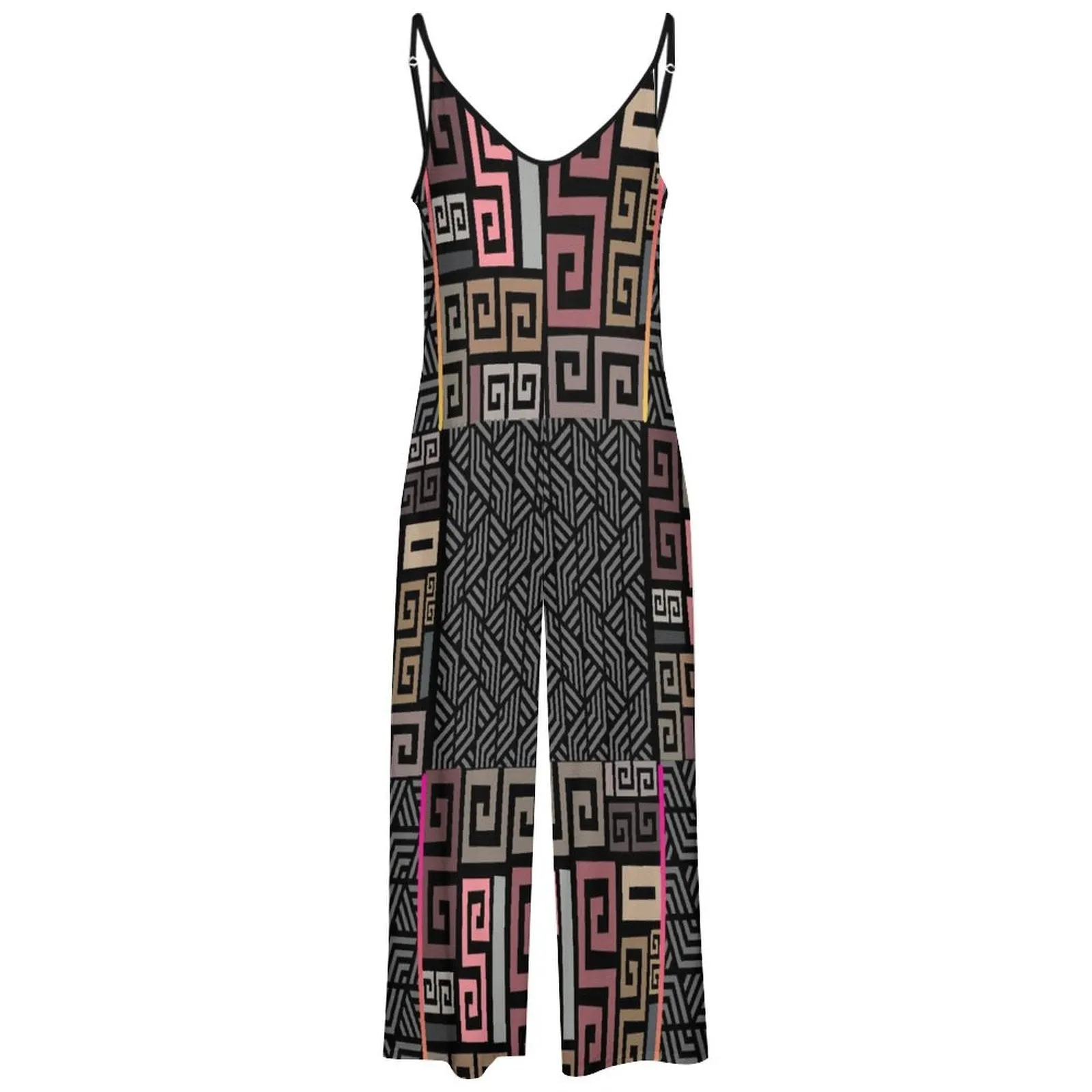 Squared Suspender Jumpsuit for Women