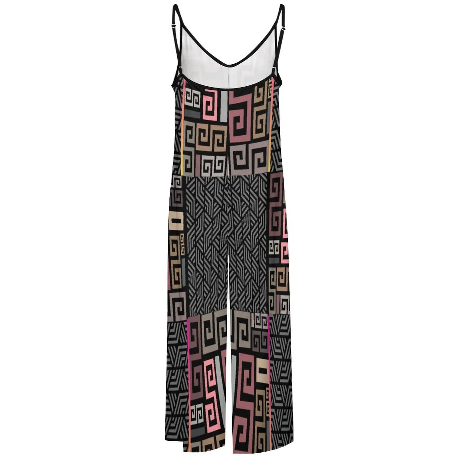 Squared Suspender Jumpsuit for Women