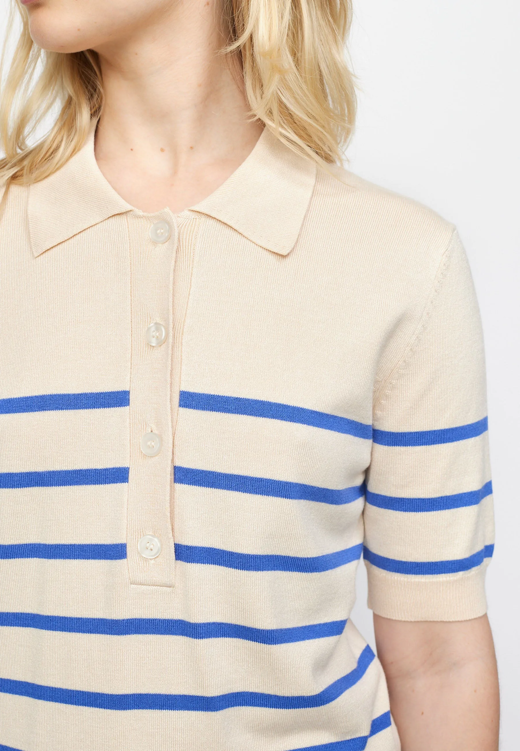 SRLea Polo Knit - Amparo Blue