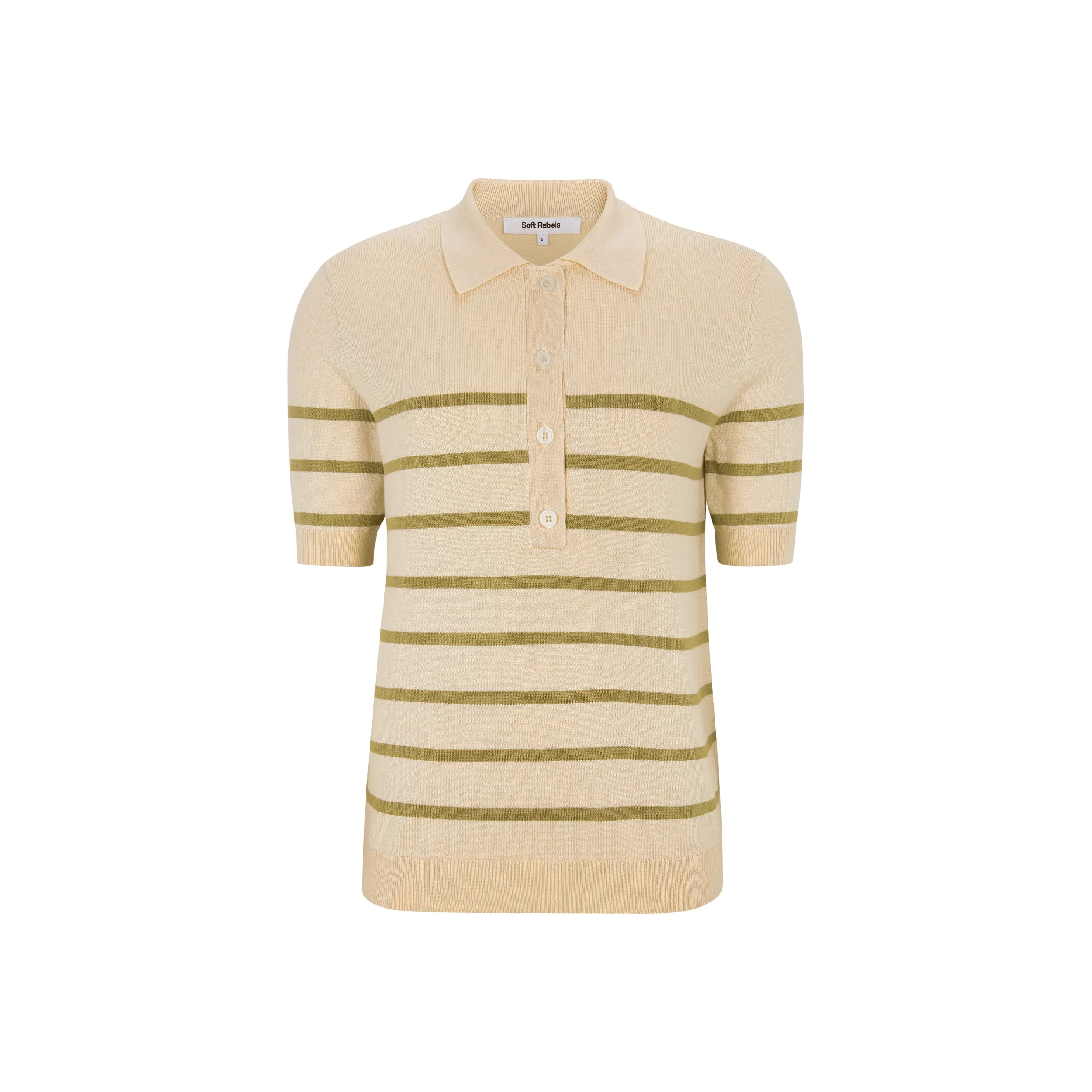 SRLea Polo Knit - Olive Gray