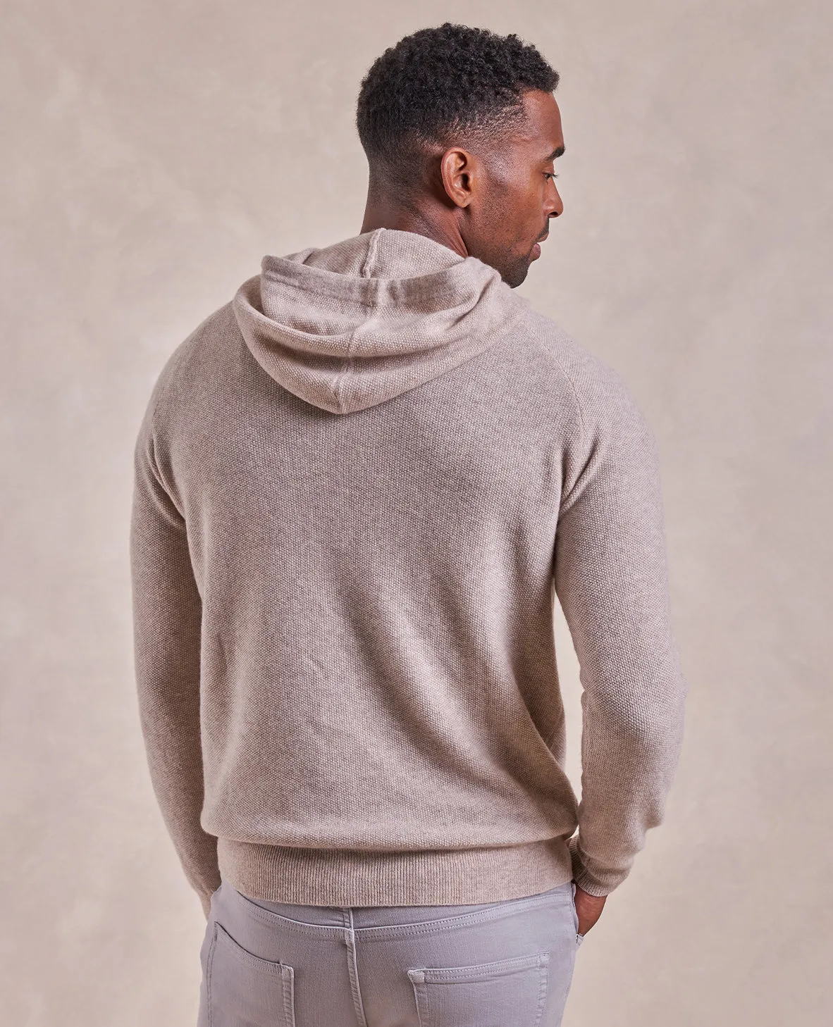 The Kenneth - Cashmere Hoodie - Oatmeal