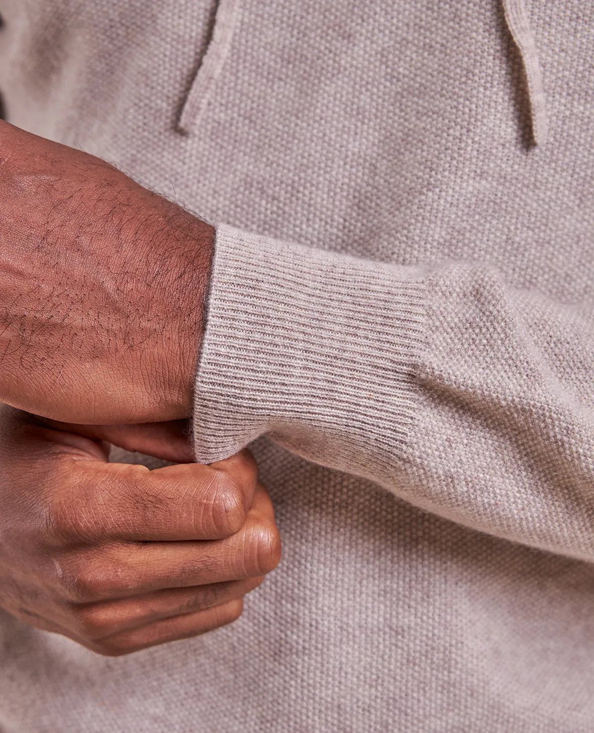 The Kenneth - Cashmere Hoodie - Oatmeal
