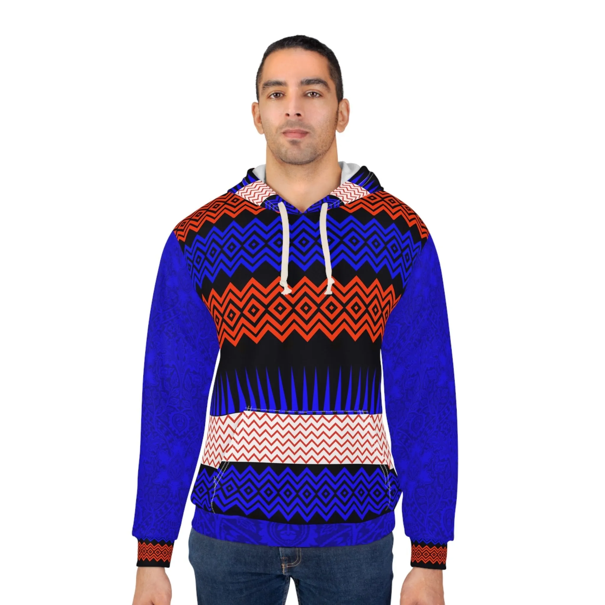 Vibrant Geometric Unisex Pullover Hoodie | Stylish & Colorful Fashion