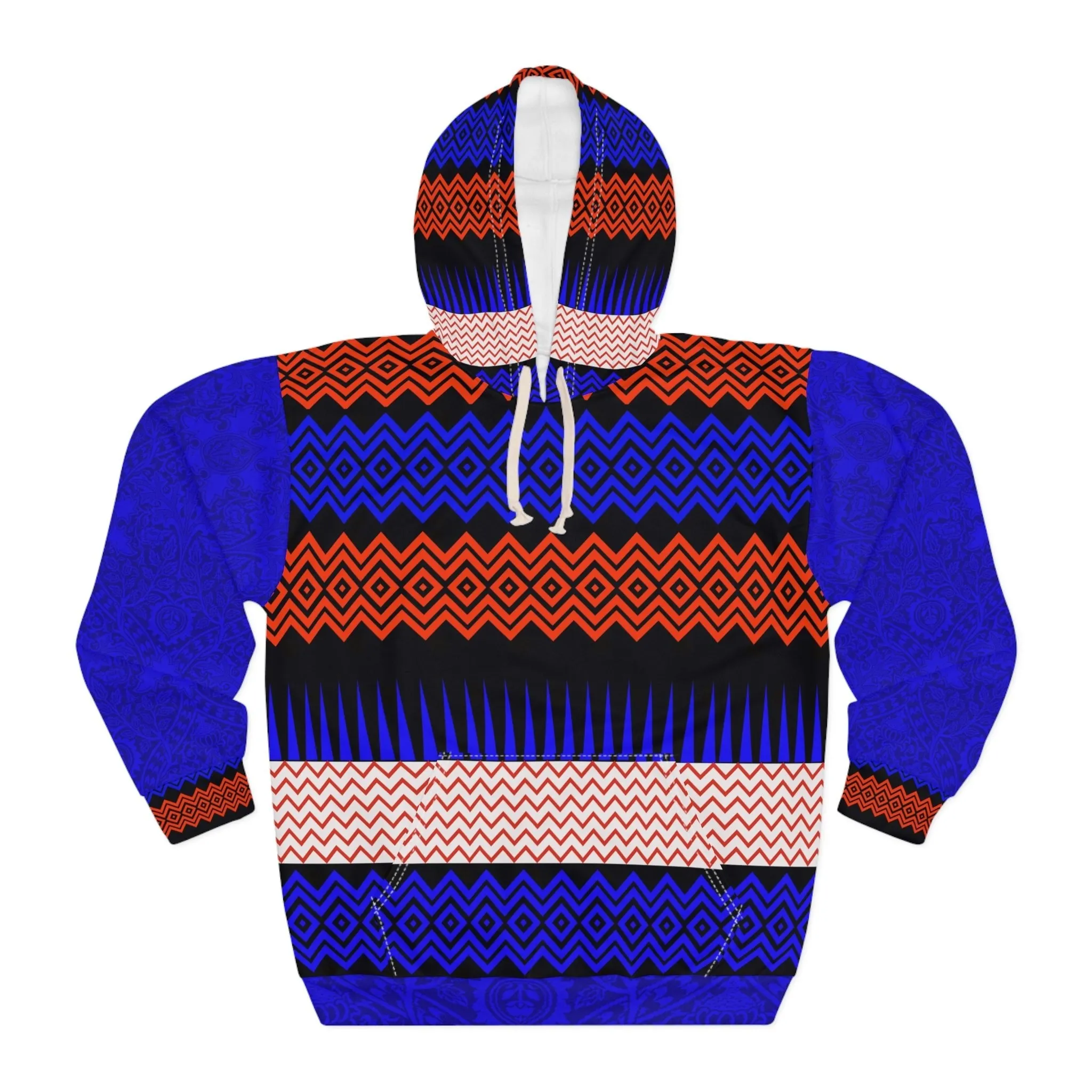Vibrant Geometric Unisex Pullover Hoodie | Stylish & Colorful Fashion