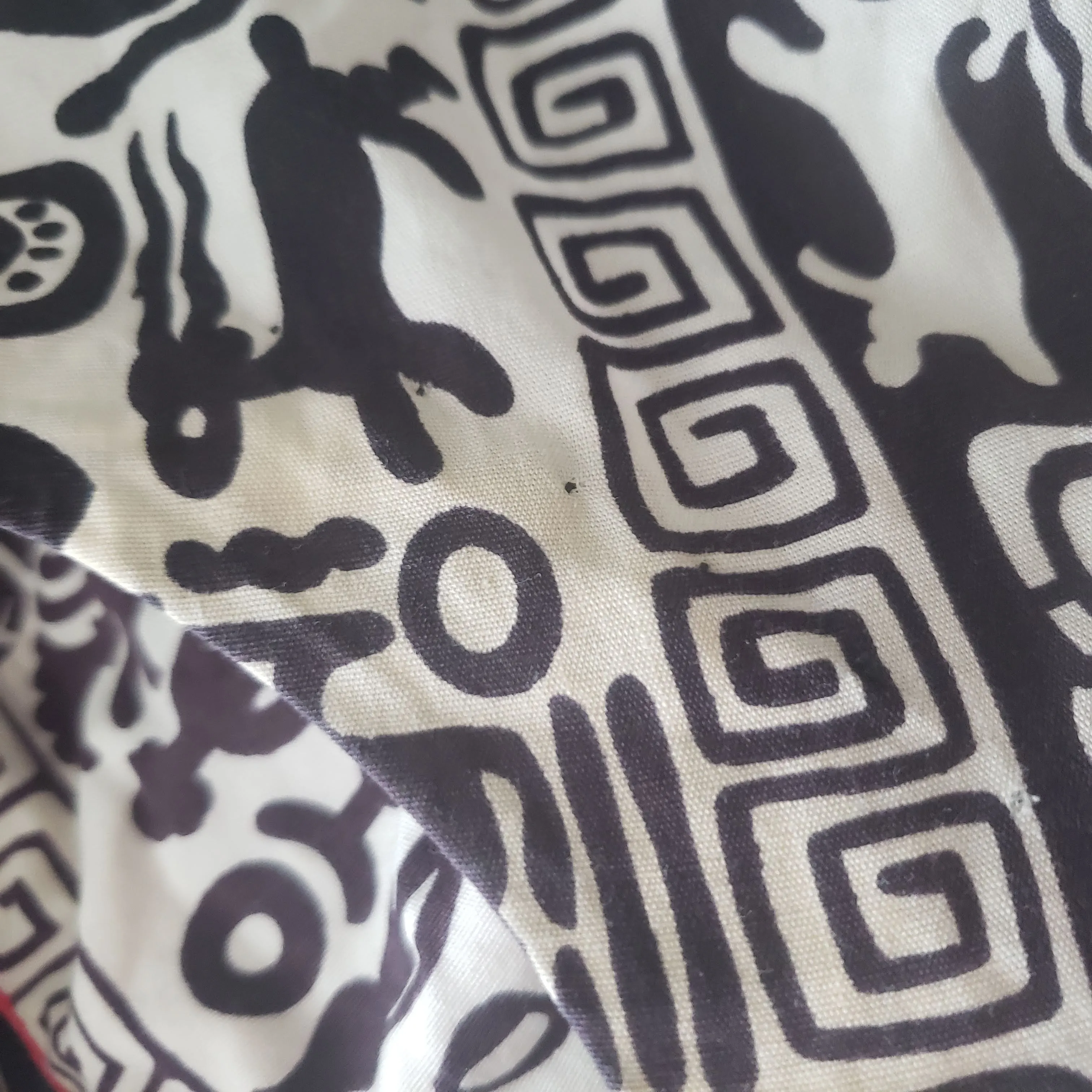 Vintage 50s Hieroglyphics Dress Size Small