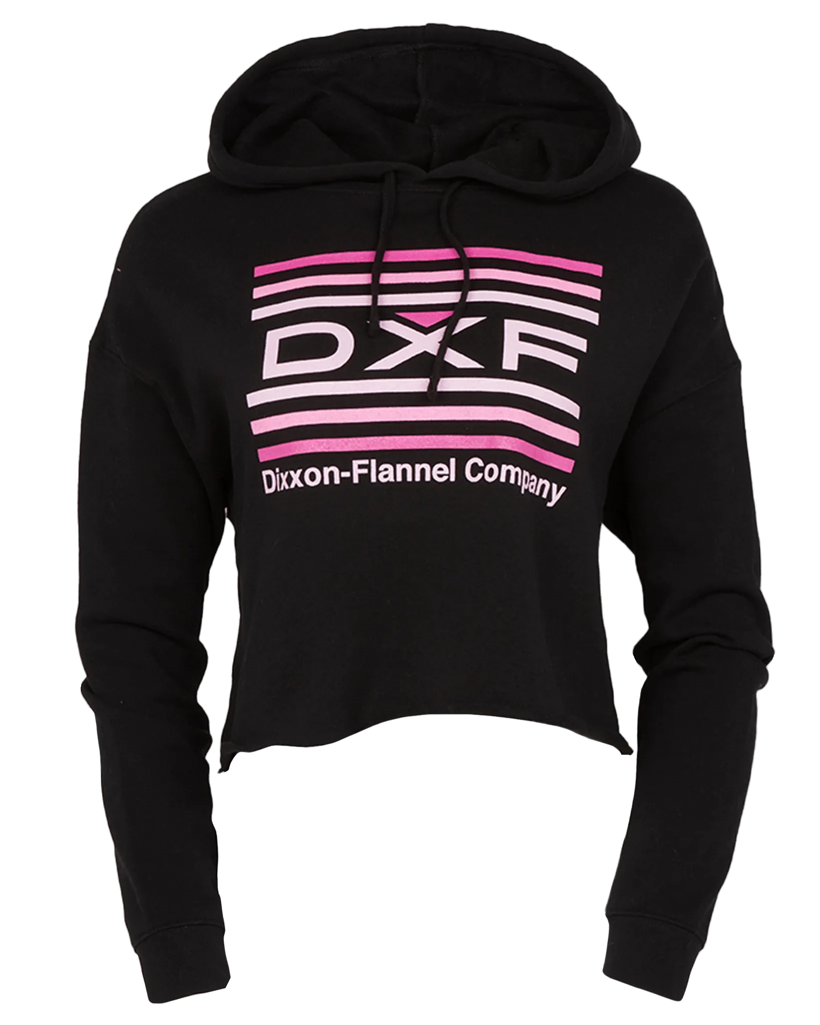 Women's Streamline Crop Pullover Hoodie - Pink